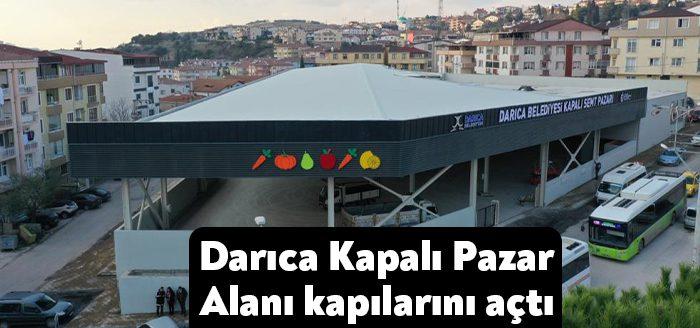 Darıca Belediyesi tarafından ilçeye kazandırılan Darıca Kapalı Pazar inşaatı tamamlandı.