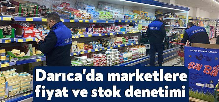 Darıca Belediyesi Zabıta Müdürlüğüne bağlı ekipler ilçede bulunan temel gıda