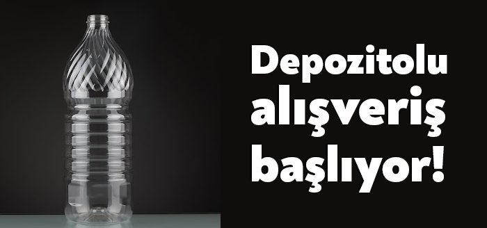 Perakende noktalarında, cam ve plastik ambalajlı ürünler zorunlu olarak depozitolu