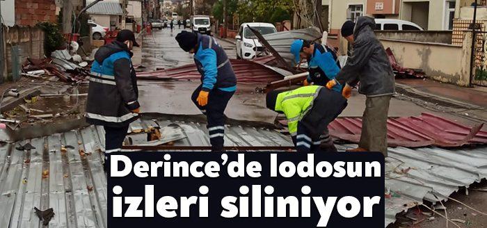 Kocaeli Haber-Marmara Bölgesi genelinde etkili olan şiddetli fırtınanın ardından Derince