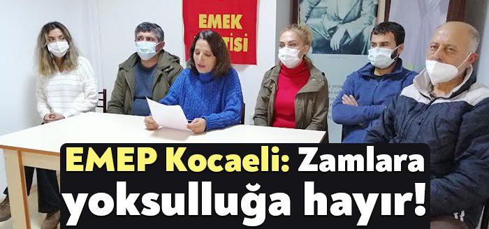 Emek Partisi (EMEP) Kocaeli İl Başkanı Arzu Erkan, Gebze'de yapacakları