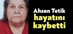 Kocaeli Haber- Emine Ahsen Tetik hayatını kaybetti
