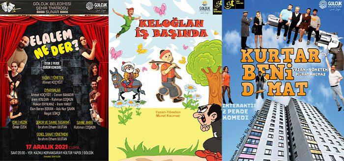 Gölcük Belediyesi, Aralık ayı kültür-sanat etkinlikleri kapsamında sahnelenecek 3 tiyatro