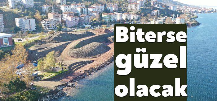 Gölcük Değirmendere- Halıdere Sahil Düzenlemesinde kazı ve dolgu çalışmaları devam
