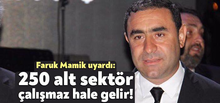 Kocaeli İnşaat Müteahhitleri Konfederasyonu Yöneticisi Faruk Mamik çimento sektöründeki fiyatlarının