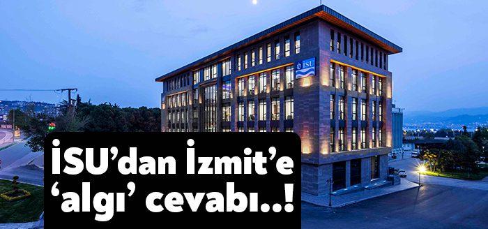 İzmit Belediyesi ile İSU arasındaki 'algı' tartışmasında İSU'dan cevap geldi.