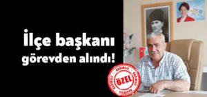 İYİ Parti Çayırova İlçe Başkanı Mehmet Şeref Uzunal görevden alındı