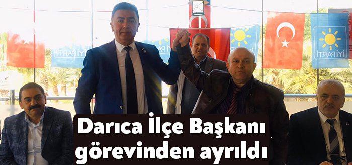 İYİ Parti Darıca İlçe Başkanı Hüseyin Gündüz görevinden ayrıldı. Parti