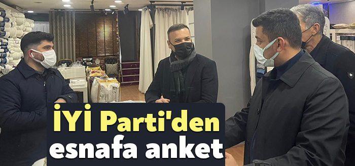 İYİ Parti Kocaeli İl Teşkilatı esnafın ekonomik sıkıntılarının tespiti için