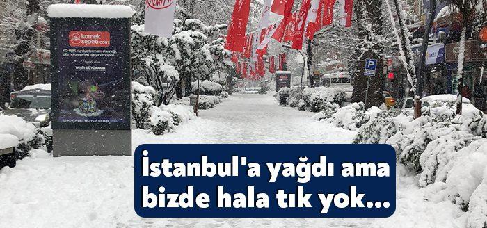 Dün akşam komşumuz İstanbul'un pek çok bölgesinde yoğun kar yağışı