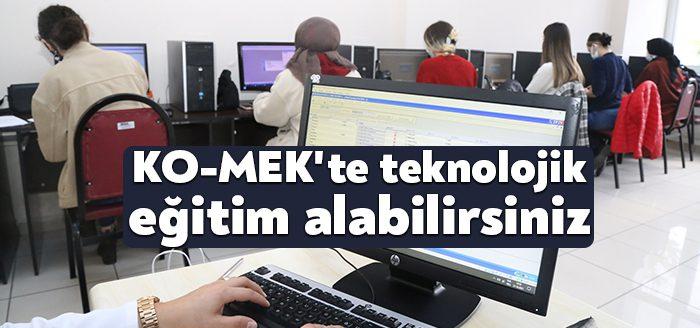 Bilgisayar teknolojilerinin gerektirdiği tüm branşlarda eğitim vermeye gayret gösteren KO-MEK,