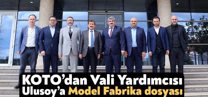 KOTO Başkanı Necmi Bulut, kurumu ziyaret eden Kocaeli Vali Yardımcısı