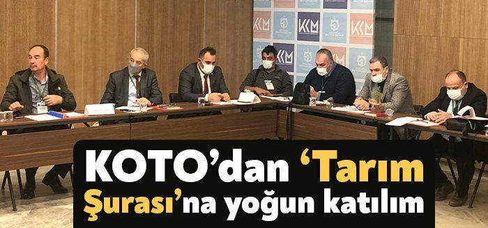 Kocaeli Ticaret Odası, işbirlikçi kurumları arasında ye aldığı ‘Tarım Şurası’nda