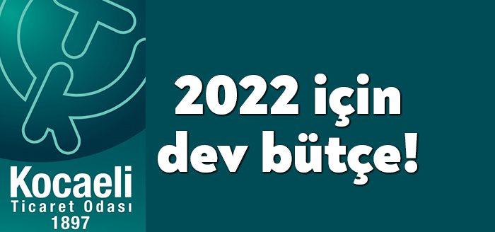 Kocaeli Ticaret Odası'nın (KOTO), 2022 yılı Gelir Bütçesi 15 fasıl,