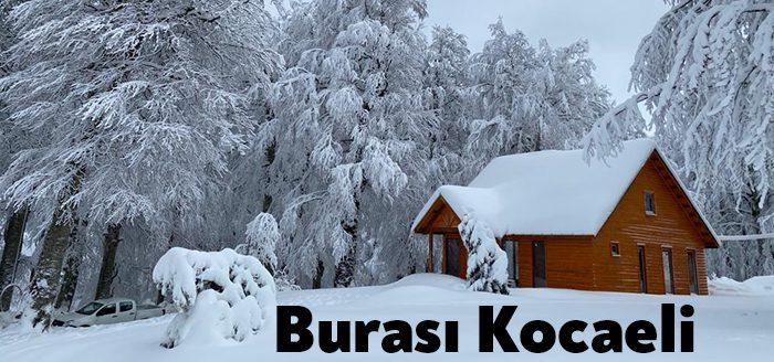 Kar yağışının etkili olduğu Kartepe'de kar kalınlığı 1 metreye yaklaşırken,