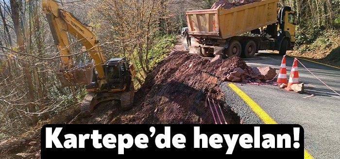 Kocaeli'nin Kartepe ilçesinde yer alan Maşukiye bölgesinde aşırı yağış sebebiyle