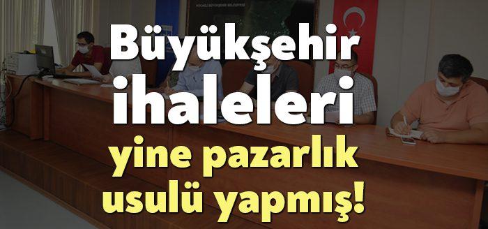 Sayıştay, 2020 yılı raporundaKocaeli Büyükşehir Belediyesi’nin açık ihale yapmaktan kaçındığını,