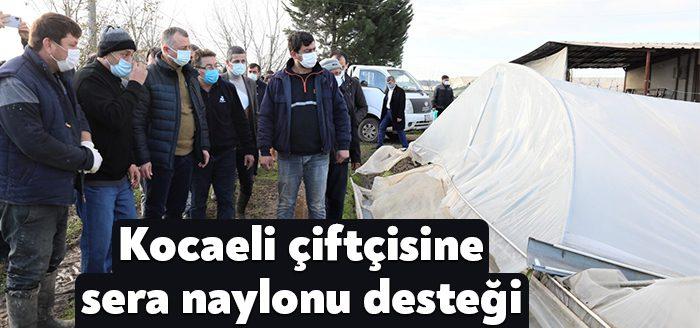 Kocaeli Büyükşehir Belediyesi, kötü hava koşulları nedeniyle seraları zarar gören