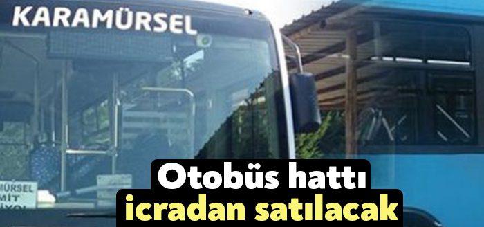 Karamürsel kooperatifine bağlı bir halk otobüsüne ait iki hat önümüzdeki