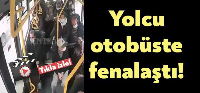Kocaeli’nin İzmit ilçesinde belediye otobüsünde fenalaşan kadın, durumu fark ederek