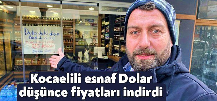 Kocaeli’nin Gebze ilçesinde şarküteri dükkanı işleten bir esnaf, dolar kurunun