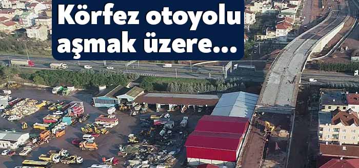 Kocaeli Büyükşehir Belediyesi tarafından yapımı devam eden İlimtepe yolu 1.Etap