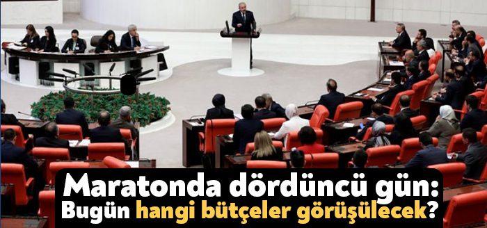 Ekonomik sorunların gölgesinde başlayan bütçe maratonu, dördüncü gününde devam edecek.