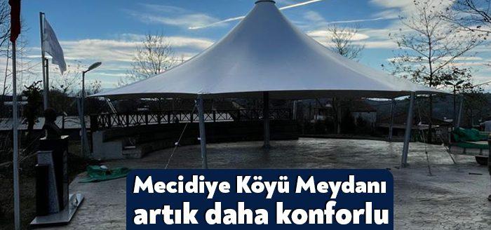 İzmit Belediyesi Fen İşleri Müdürlüğü ekipleri Mecidiye Köyü Meydanı’nda yapılan