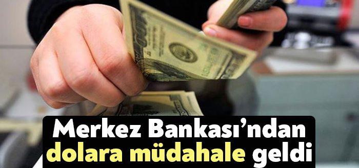 Merkez Bankası, bugün yaptığı açıklamayla dolar satarak kura müdahale ettiğini