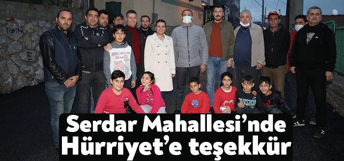 Mahalledeki sokakların asfaltlanması ve merdivenlerin yapılması üzerine, mahalleye incelemeye giden