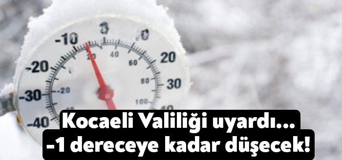 Kocaeli Valiliği, Meteoroloji Genel Müdürlüğü’nce yapılan son değerlendirmelerine göre Kocaeli’de