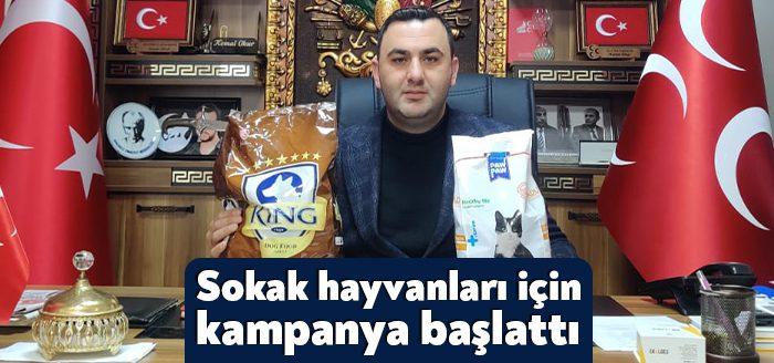 MHP İzmit İlçe Başkanı Kemal Okur, havaların soğumasıyla birlikte yiyecek