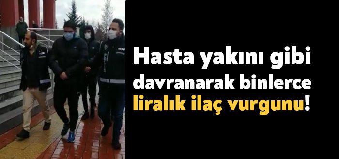 Kocaeli ve çeşitli illerde hasta yakını olduğunu söyleyerek eczane çalışanlarını