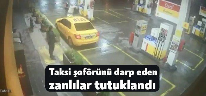 Kocaeli'nin Derince ilçesinde taksi ücretini isteyen şoförü, akaryakıt istasyonunda omzundan