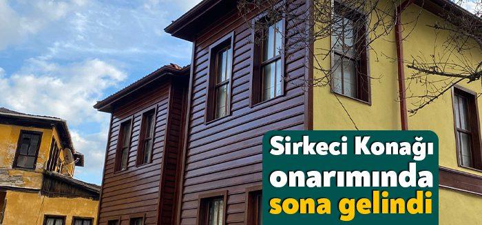 İzmit Belediyesi Fen İşleri Müdürlüğü ekipleri, tarihi Sirkeciler Konağı’nda sürdürdüğü