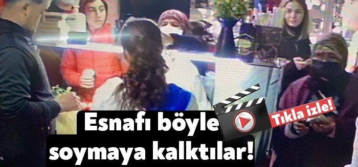 Kocaeli’nin Gebze ilçesinde bir çiğköfte dükkanına gelerek tırnakçılık yapmaya çalışan