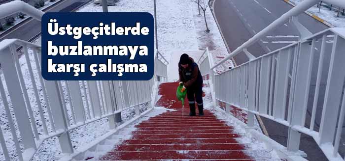 Kocaeli Büyükşehir Belediyesi Park ve Bahçeler Dairesi Başkanlığı ekipleri, yaya