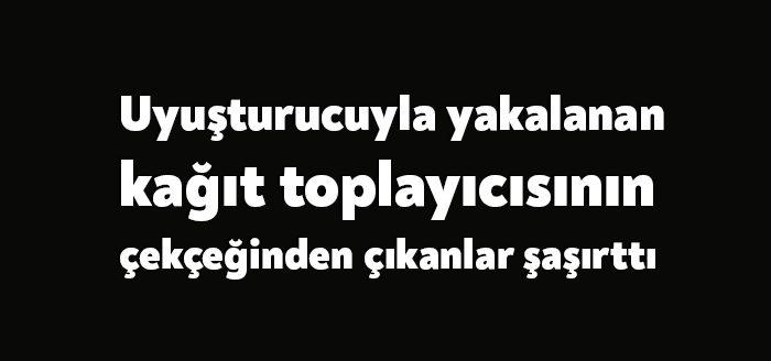 Kocaeli’nin Darıca ilçesinde devriye gezen bekçilerin şüphelenerek durdurduğu kağıt toplayıcının