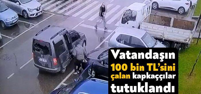 Kocaeli’de bir vatandaşın 100 bin TL’sini kapkaç yöntemiyle çalan 2