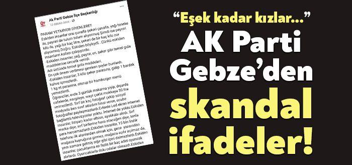 Vatandaşlar, ekonomik kriz nedeniyle geçim derdindeyken AK Parti Gebze İlçe