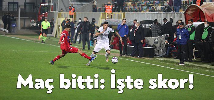1. Lig temsilcimiz Kocaelispor, bugün Altınorduspor'a konuk oldu. Maç sona