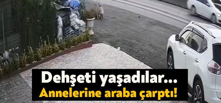 Kocaeli'de iki çocuğu ile birlikte yürüdüğü sırada hafif ticari aracın