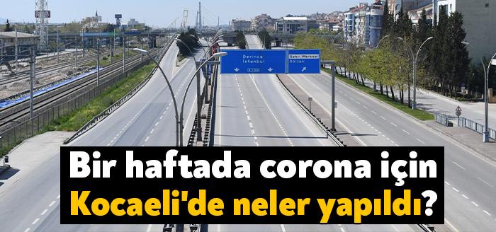 Kocaeli Valiliği koronavirüs nedeniyle gerçekleştirilen faaliyetlerle ilgili bir rapor yayınladı.
