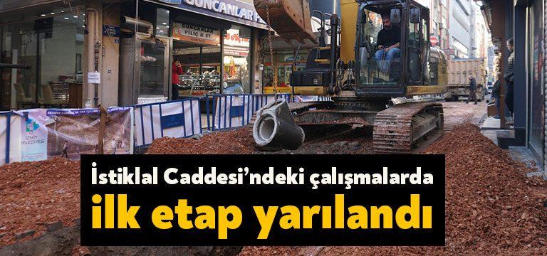 Fethiye Caddesi yenileme projesi kapsamında altyapı çalışmalarına hızla devam eden