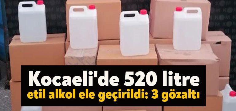 Kocaeli'nin Körfez ilçesinde bir araçta yapılan aramada 520 litre etil