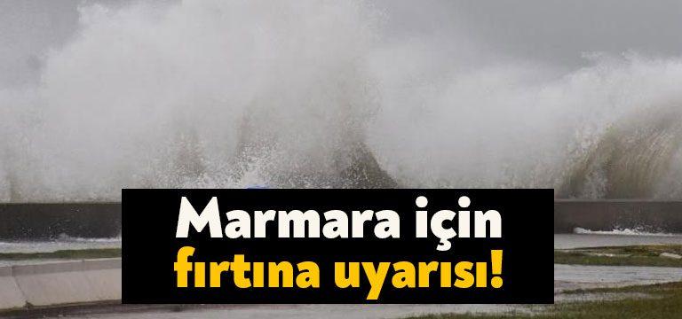 Kocaeli Valiliği'nden yapılan açıklamada, Marmara Denizi’nde yarın fırtına beklendiği uyarısı