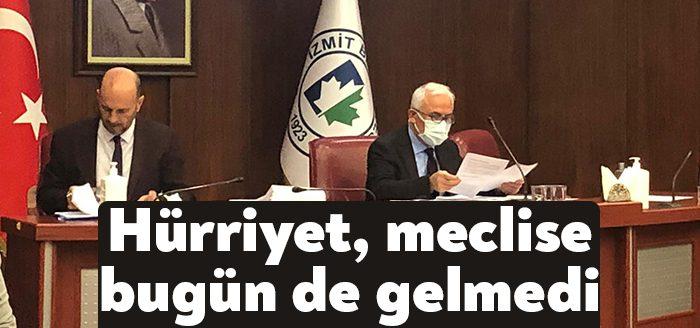 İzmit Belediye Başkanı Fatma Kaplan Hürriyet, 4 meclis oturumuna katılmadı.