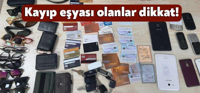 Kocaeli Büyükşehir Belediyesi’ne bağlı ortak alanlarda unutulan kayıp eşyalar Kocaeli