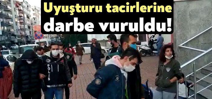 Kocaeli’de polis ekiplerince yapılan uyuşturucu operasyonlarında onlarca kilo uyuşturucu madde