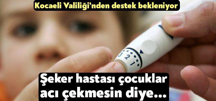 Şeker hastası çocukların şeker ölçümü için her gün onlarca kez